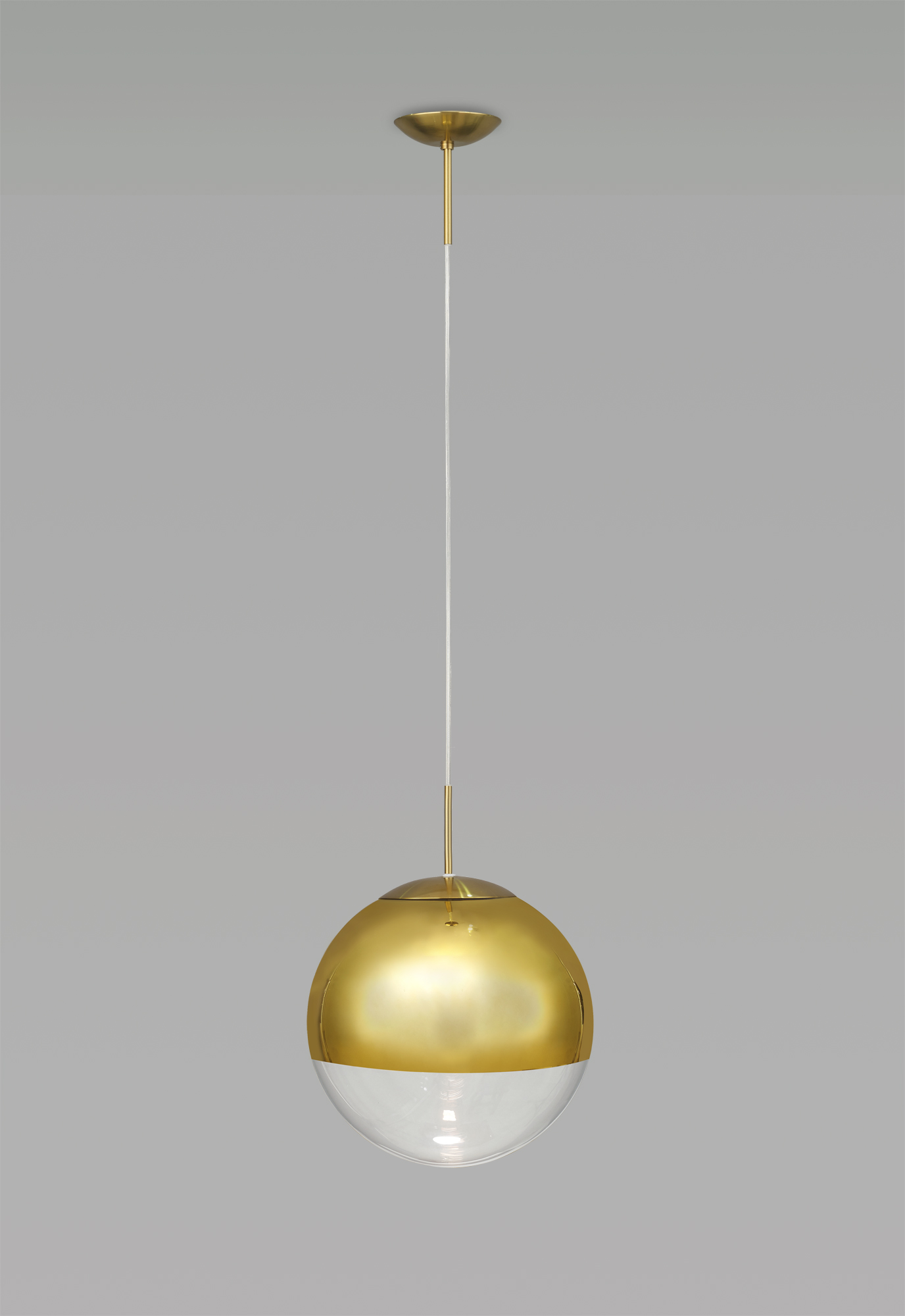 Miranda 25cm Glass Pendant 1 Light Antique Gold D0655  Deco Miranda
